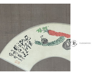 Kakejiku fan vegetable  Japan