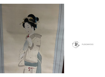 Kakemono Paint Japanese women  Kimono