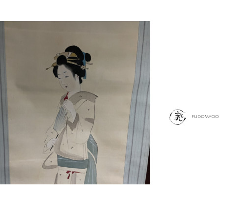 Kakemono Paint Japanese women  Kimono