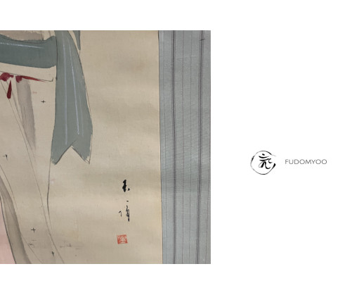 Kakemono Paint Japanese women  Kimono