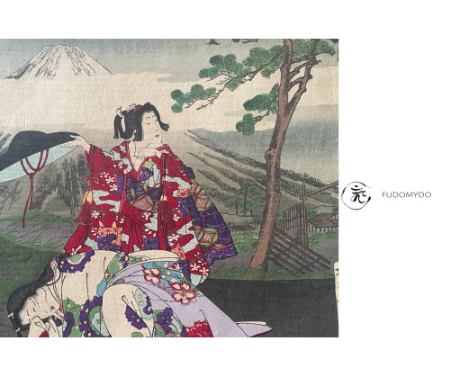 soga brother revenge ukiyoe mt fuji Chikanobu Toyohora