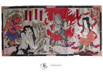 ukiyoe fudo myoo mongaku kabuki