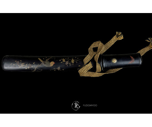 tanto mune urushi bird on branches