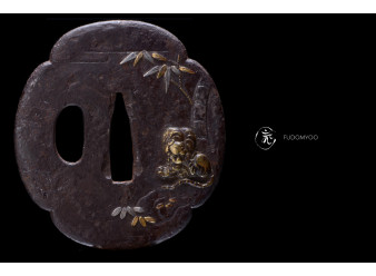 tigre tsuba wakizashi