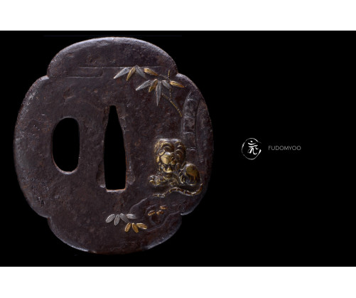 tigre tsuba wakizashi
